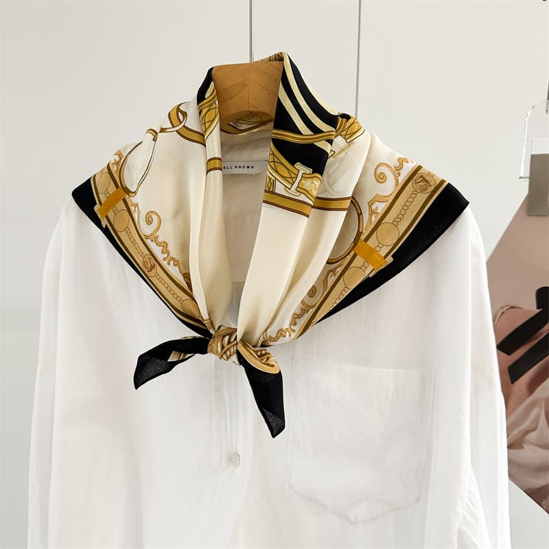 MaraSilk Pure Mulberry Silk Scarf - Square Double Crepe MS892 25" x 25" MS89201