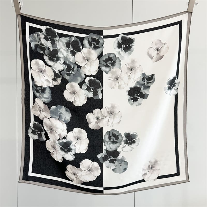 MaraSilk Pure Mulberry Silk Scarf - Square Double Crepe MS893 25" x 25" MS89301