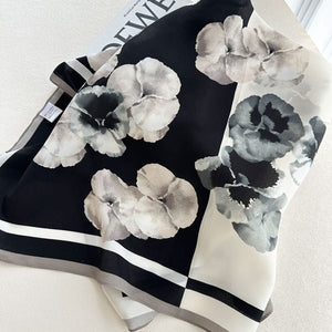 MaraSilk Pure Mulberry Silk Scarf - Square Double Crepe MS893