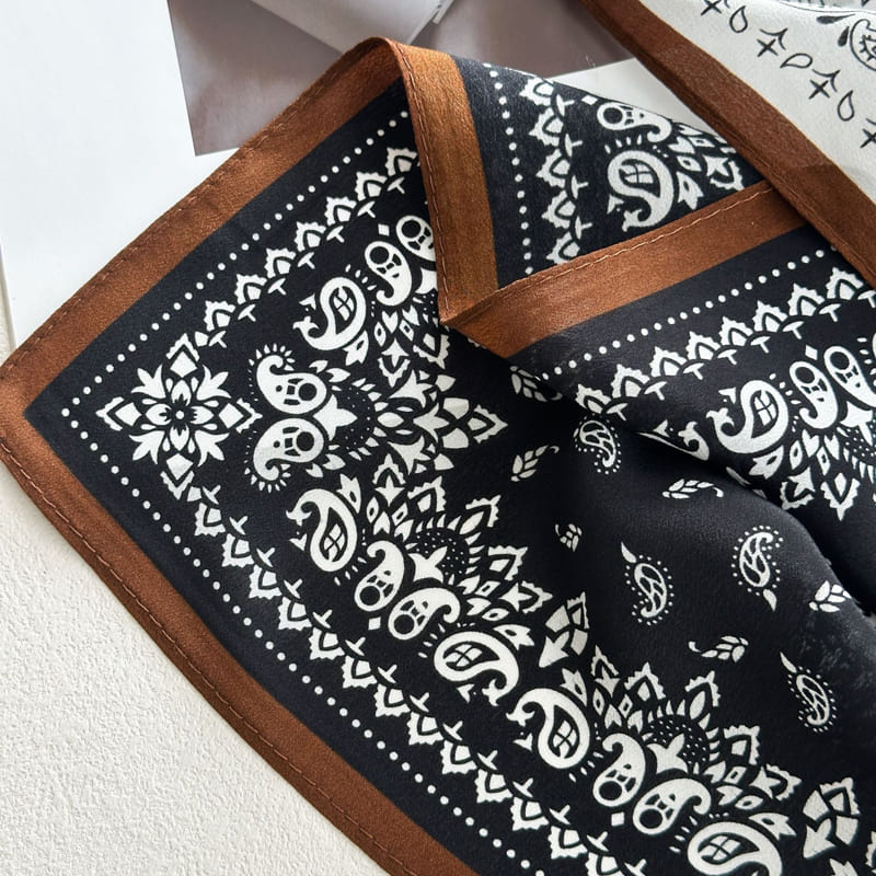 MaraSilk Pure Mulberry Silk Scarf - Square Double Crepe MS941