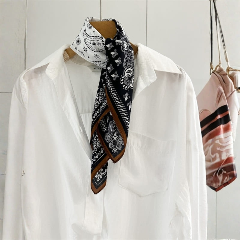 MaraSilk Pure Mulberry Silk Scarf - Square Double Crepe MS941