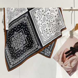 MaraSilk Pure Mulberry Silk Scarf - Square Double Crepe MS941