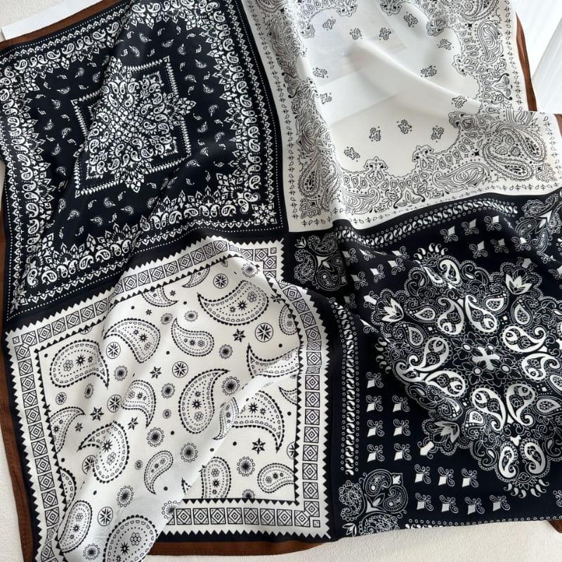 MaraSilk Pure Mulberry Silk Scarf - Square Double Crepe MS941