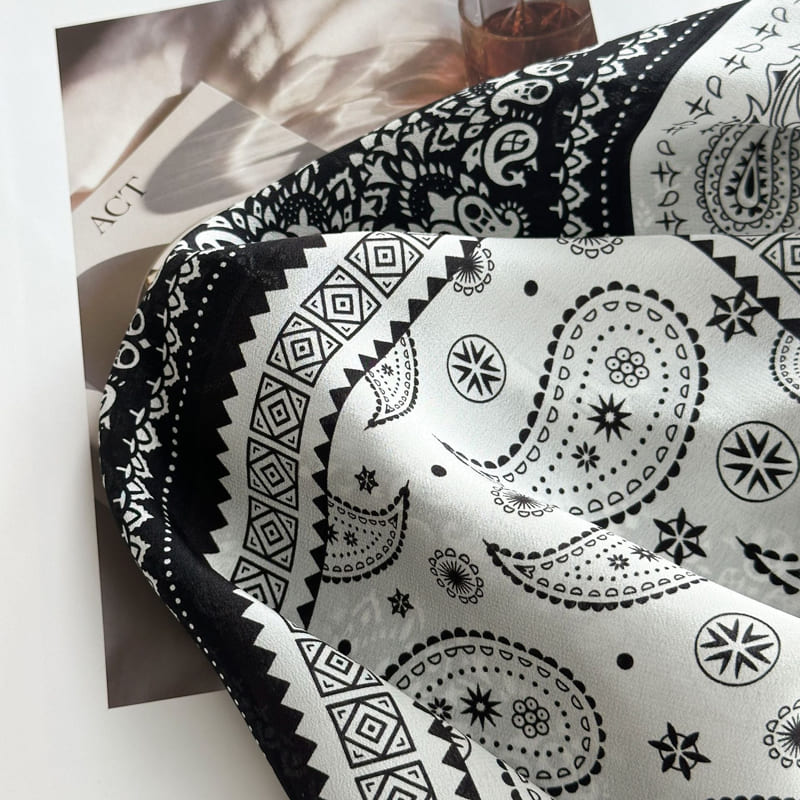 MaraSilk Pure Mulberry Silk Scarf - Square Double Crepe MS941