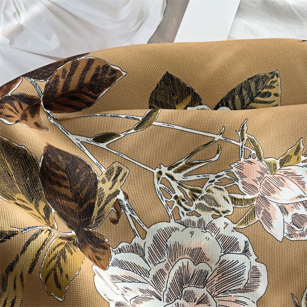 MaraSilk Pure Mulberry Silk Scarf - Square Italian Jacquard MS276