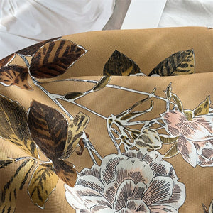 MaraSilk Pure Mulberry Silk Scarf - Square Italian Jacquard MS276