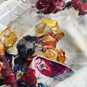 MaraSilk Pure Mulberry Silk Scarf - Square Italian Jacquard MS276