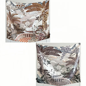 MaraSilk Pure Mulberry Silk Scarf - Square Italian Jacquard MS276 25" x 25" MS27606