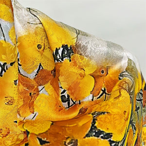 MaraSilk Pure Mulberry Silk Scarf - Square Jacquard MS468