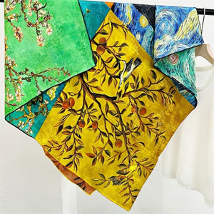 MaraSilk Pure Mulberry Silk Scarf - Square Jacquard MS468 41" x 41" MS46802