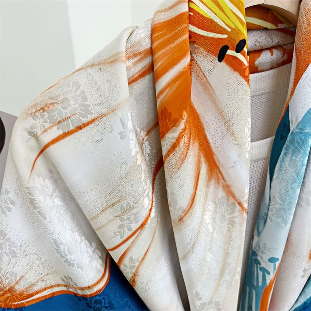 MaraSilk Pure Mulberry Silk Scarf - Square Jacquard MS468