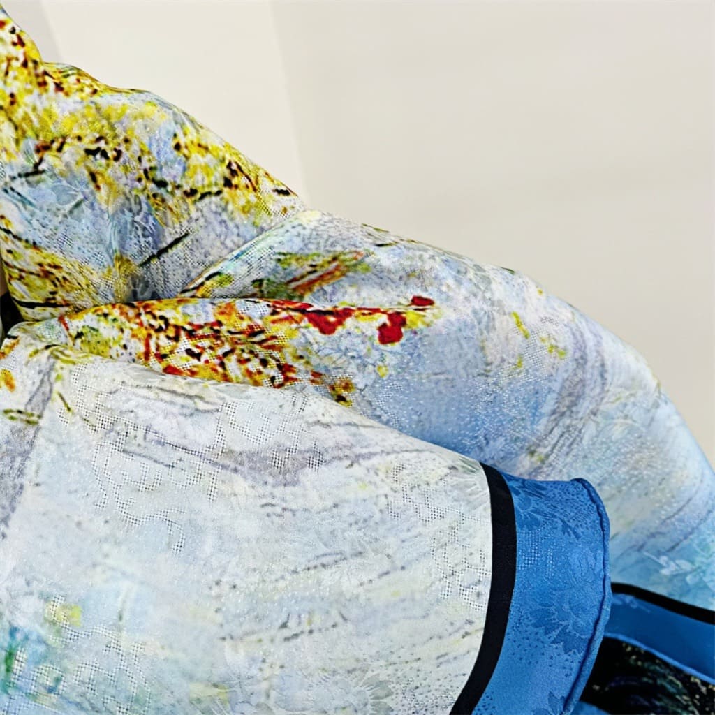 MaraSilk Pure Mulberry Silk Scarf - Square Jacquard MS468