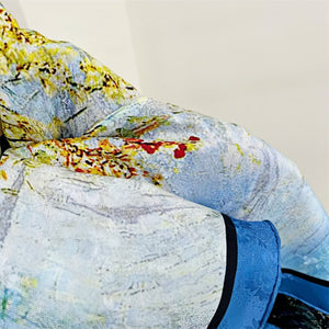 MaraSilk Pure Mulberry Silk Scarf - Square Jacquard MS468