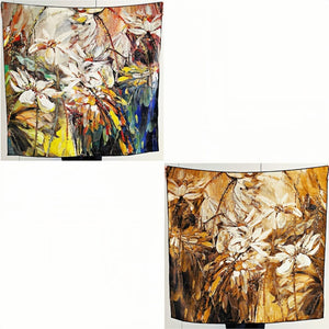 MaraSilk Pure Mulberry Silk Scarf - Square Jacquard MS484