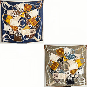 MaraSilk Pure Mulberry Silk Scarf - Square Jacquard MS489 41" x 41" MS48904