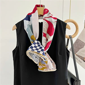 MaraSilk Pure Mulberry Silk Scarf - Square Jacquard MS489