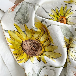 MaraSilk Pure Mulberry Silk Scarf - Square Jacquard MS494