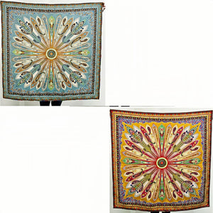 MaraSilk Pure Mulberry Silk Scarf - Square Jacquard MS500 41" x 41" MS50002