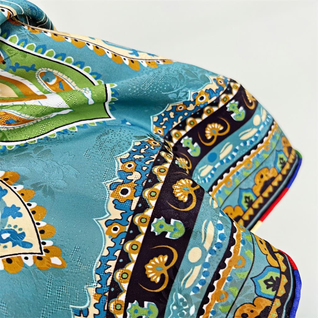 MaraSilk Pure Mulberry Silk Scarf - Square Jacquard MS500