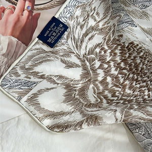 MaraSilk Pure Mulberry Silk Scarf - Square Jacquard MS504