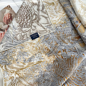 MaraSilk Pure Mulberry Silk Scarf - Square Jacquard MS504