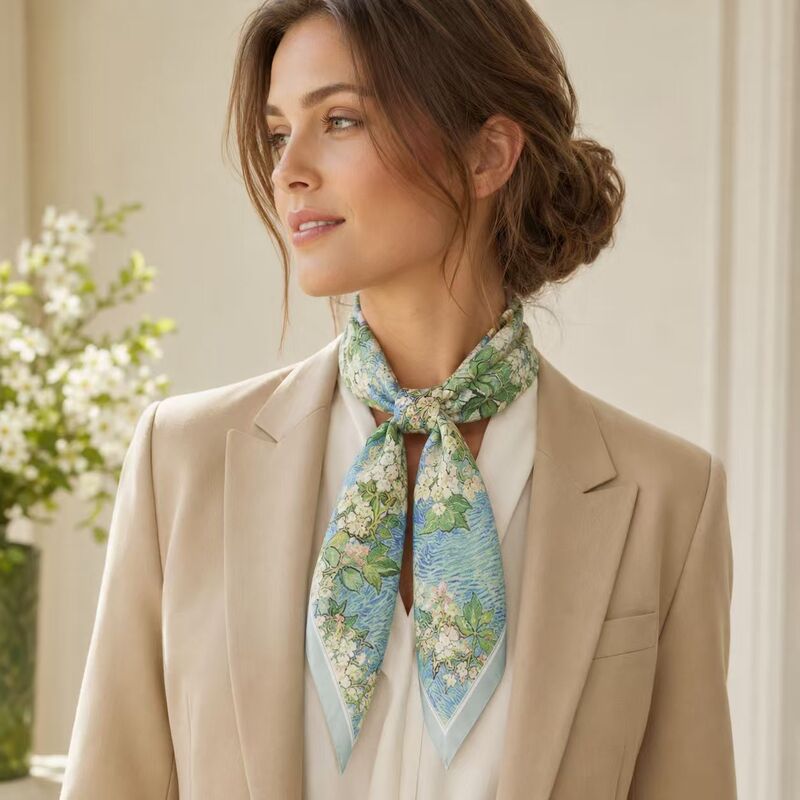 MaraSilk Pure Mulberry Silk Scarf - Square Twill MS1002