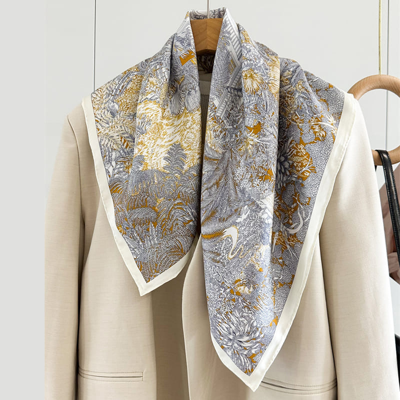 MaraSilk Pure Mulberry Silk Scarf - Square Twill MS230