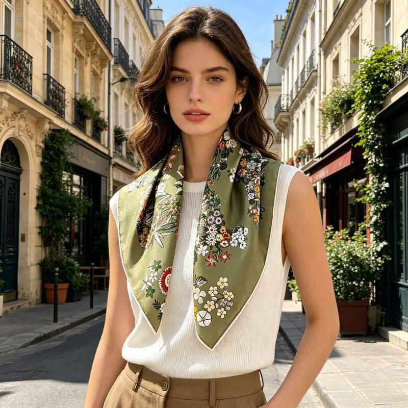 MaraSilk Pure Mulberry Silk Scarf - Square Twill MS231