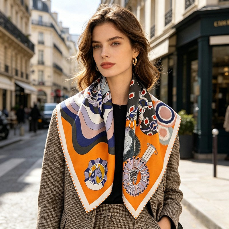 MaraSilk Pure Mulberry Silk Scarf - Square Twill MS231