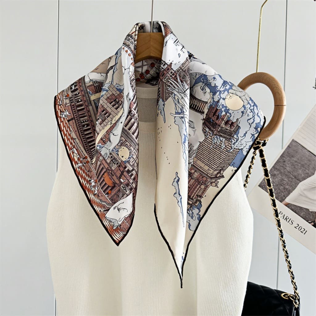 MaraSilk Pure Mulberry Silk Scarf - Square Twill MS231