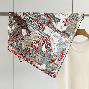 MaraSilk Pure Mulberry Silk Scarf - Square Twill MS231