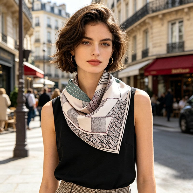 MaraSilk Pure Mulberry Silk Scarf - Square Twill MS231
