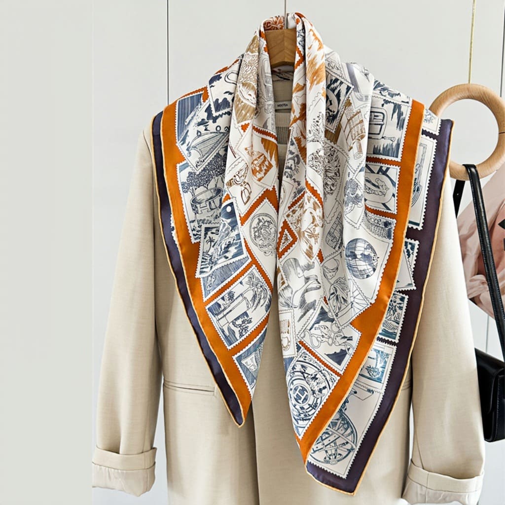 MaraSilk Pure Mulberry Silk Scarf - Square Twill MS277