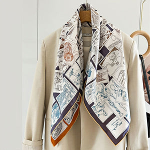 MaraSilk Pure Mulberry Silk Scarf - Square Twill MS277