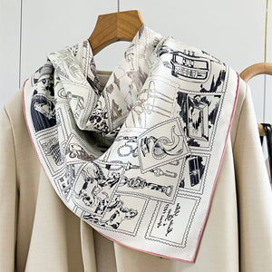 MaraSilk Pure Mulberry Silk Scarf - Square Twill MS277