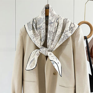 MaraSilk Pure Mulberry Silk Scarf - Square Twill MS280 34" x 34" MS28001