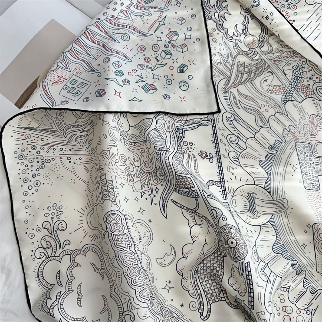 MaraSilk Pure Mulberry Silk Scarf - Square Twill MS280