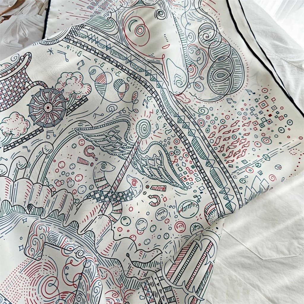 MaraSilk Pure Mulberry Silk Scarf - Square Twill MS280