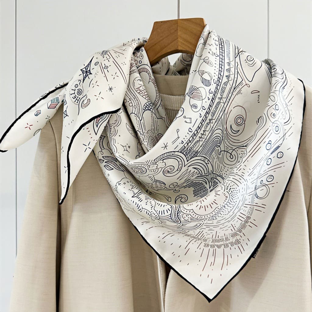 MaraSilk Pure Mulberry Silk Scarf - Square Twill MS280