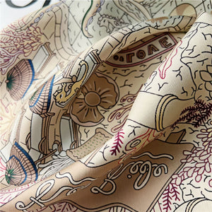 MaraSilk Pure Mulberry Silk Scarf - Square Twill MS282