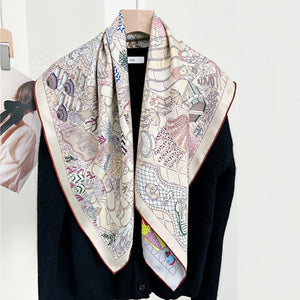 MaraSilk Pure Mulberry Silk Scarf - Square Twill MS282