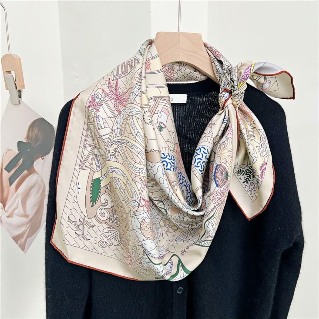 MaraSilk Pure Mulberry Silk Scarf - Square Twill MS282