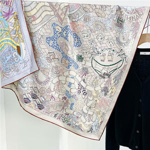 MaraSilk Pure Mulberry Silk Scarf - Square Twill MS282