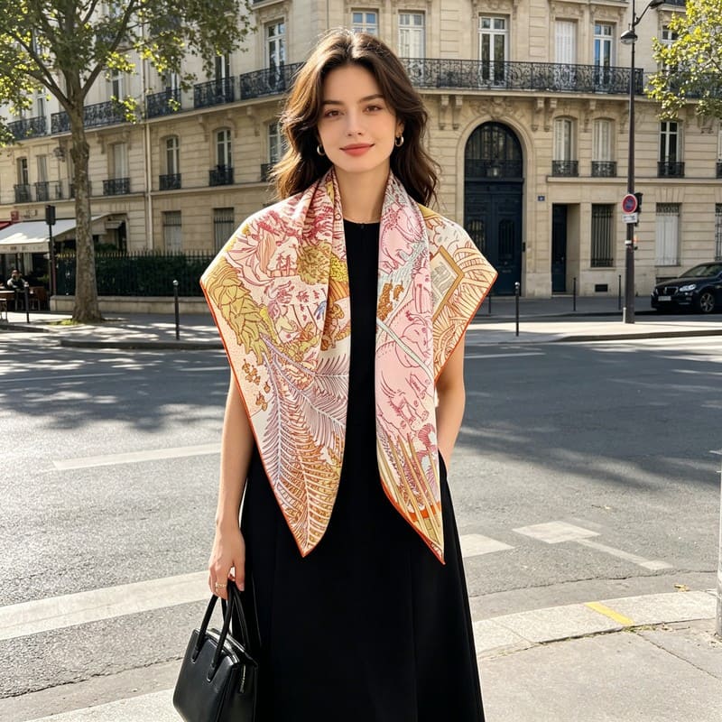 MaraSilk Pure Mulberry Silk Scarf - Square Twill MS283