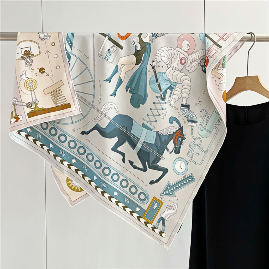 MaraSilk Pure Mulberry Silk Scarf - Square Twill MS284