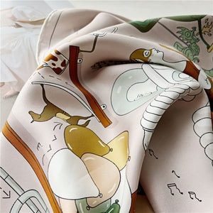 MaraSilk Pure Mulberry Silk Scarf - Square Twill MS284