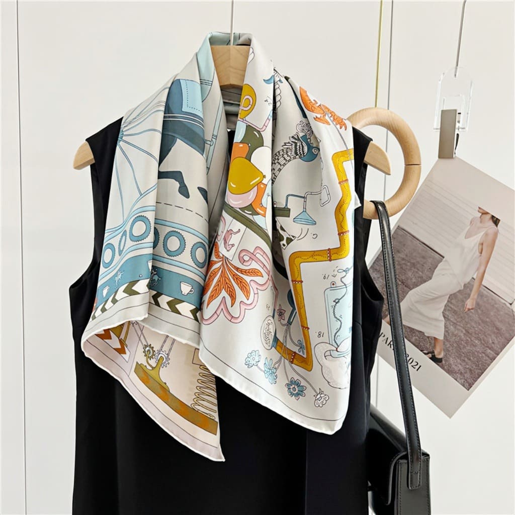 MaraSilk Pure Mulberry Silk Scarf - Square Twill MS284