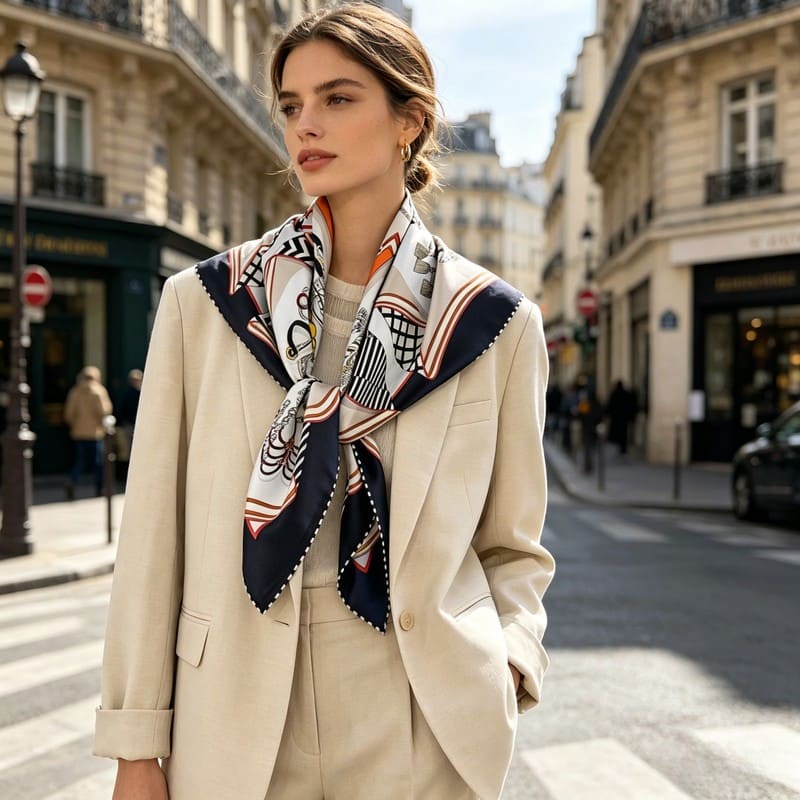 MaraSilk Pure Mulberry Silk Scarf - Square Twill MS285