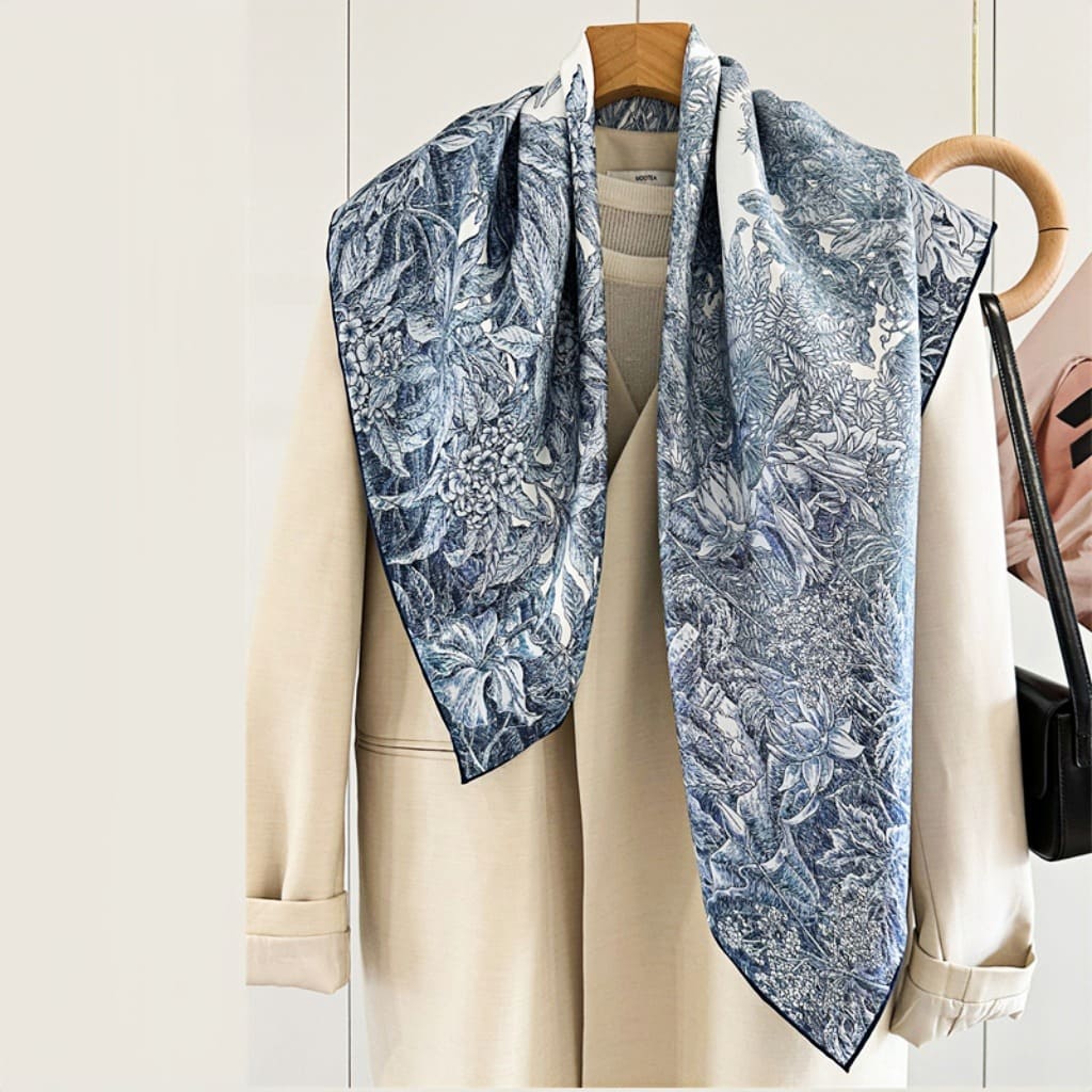 MaraSilk Pure Mulberry Silk Scarf - Square Twill MS286