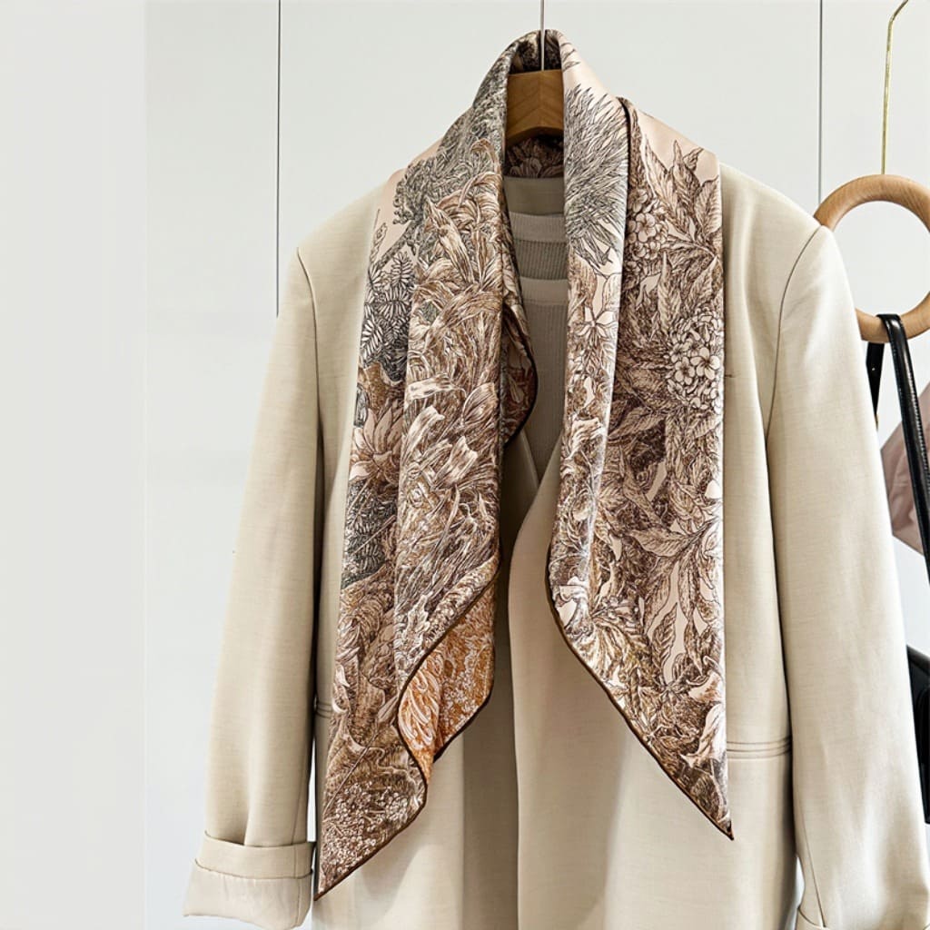 MaraSilk Pure Mulberry Silk Scarf - Square Twill MS286